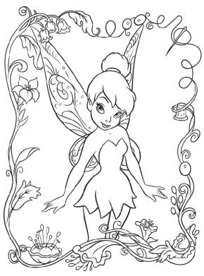 TinkerBell Coloring Page & coloring book. 6000+ coloring pages.