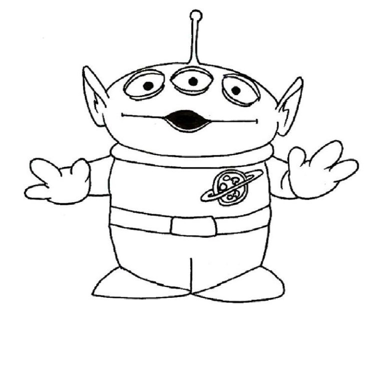 Toy Story Alien Coloring Pages & coloring book.