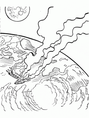 Norway Mjolnir Countries Coloring Pages coloring page & book for kids.