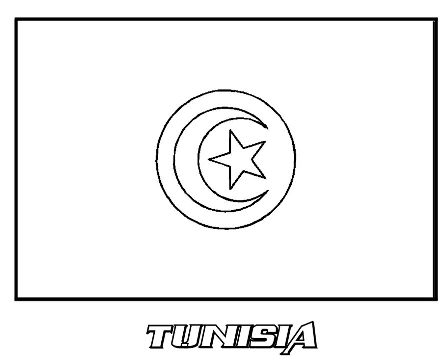 Tunisia coloring page