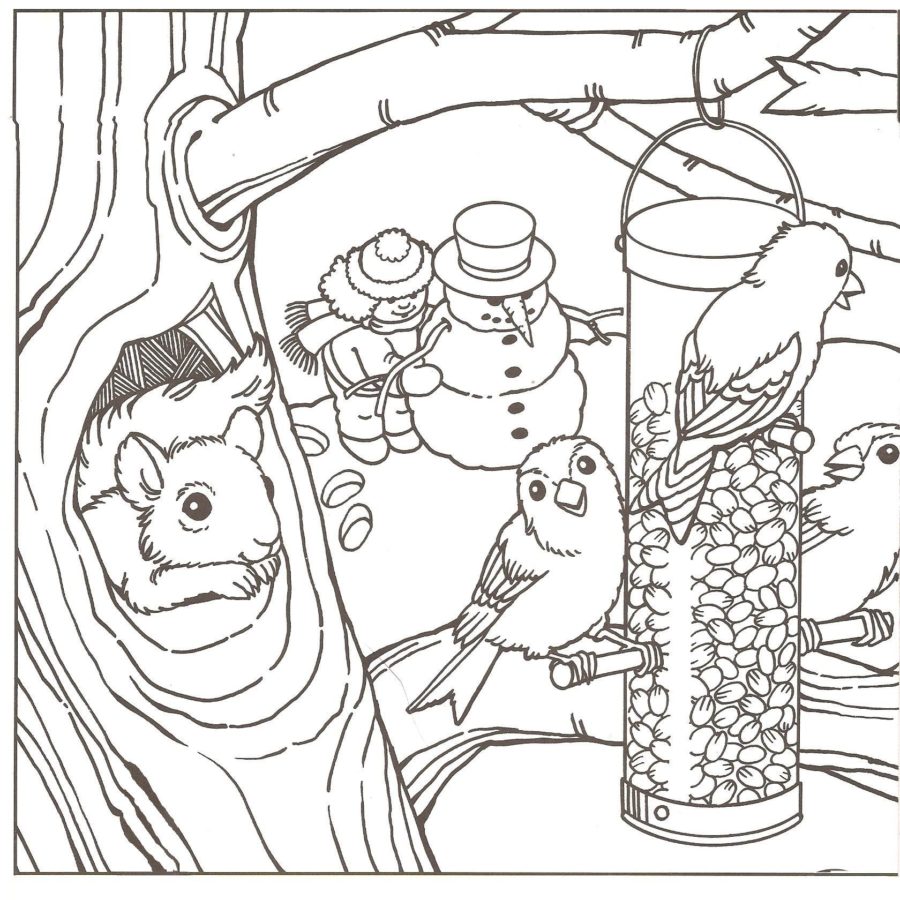 walking in a winter wonderland coloring pages