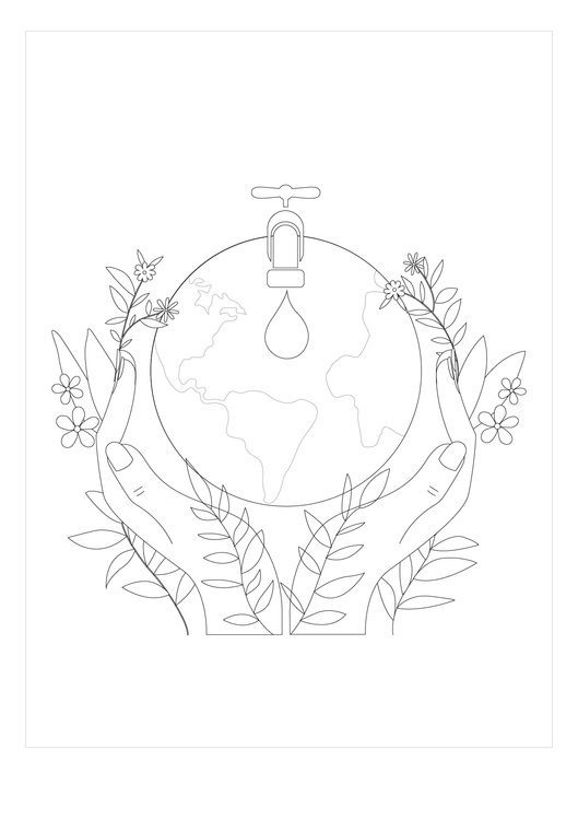 Water Conservation Coloring Pages & coloring book. 6000+ coloring pages.