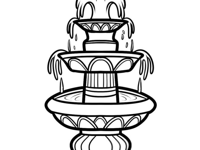 Badge Simple-shapes Coloring Pages coloring page & book for kids.