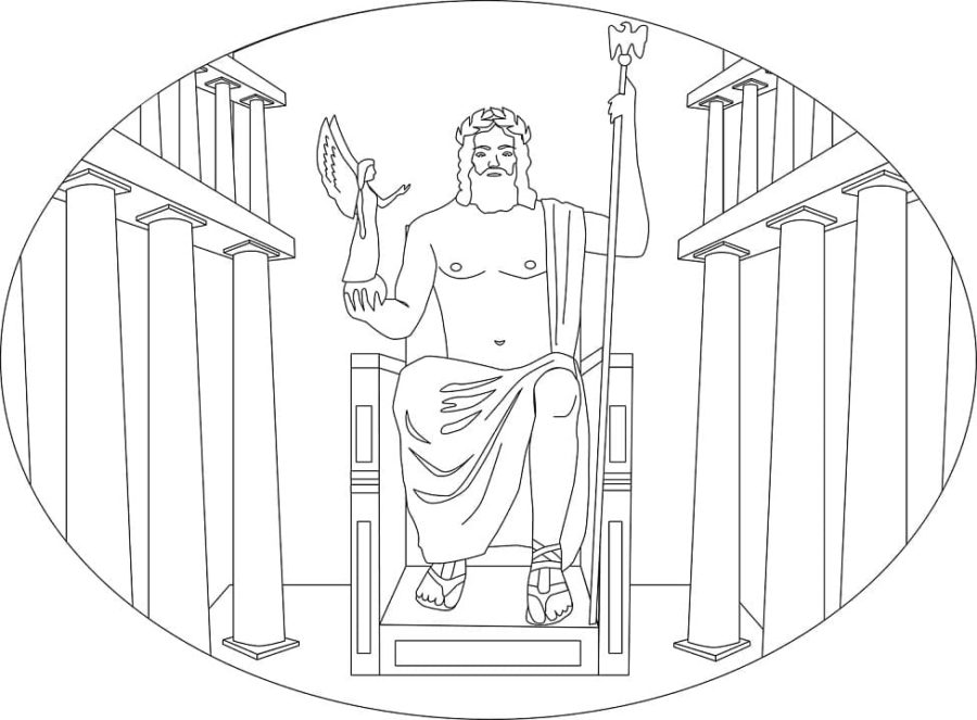 Zeus Coloring Page